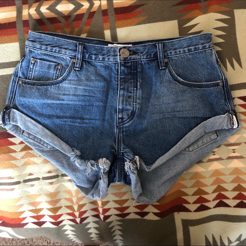 One Teaspoon Dark Wash Bandits